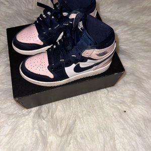 Pink, white & blue Nikes